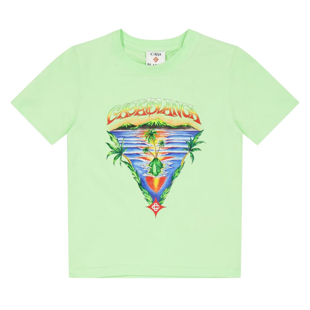Casablanca Tshirt Boys Innocence Triangle Kids Green