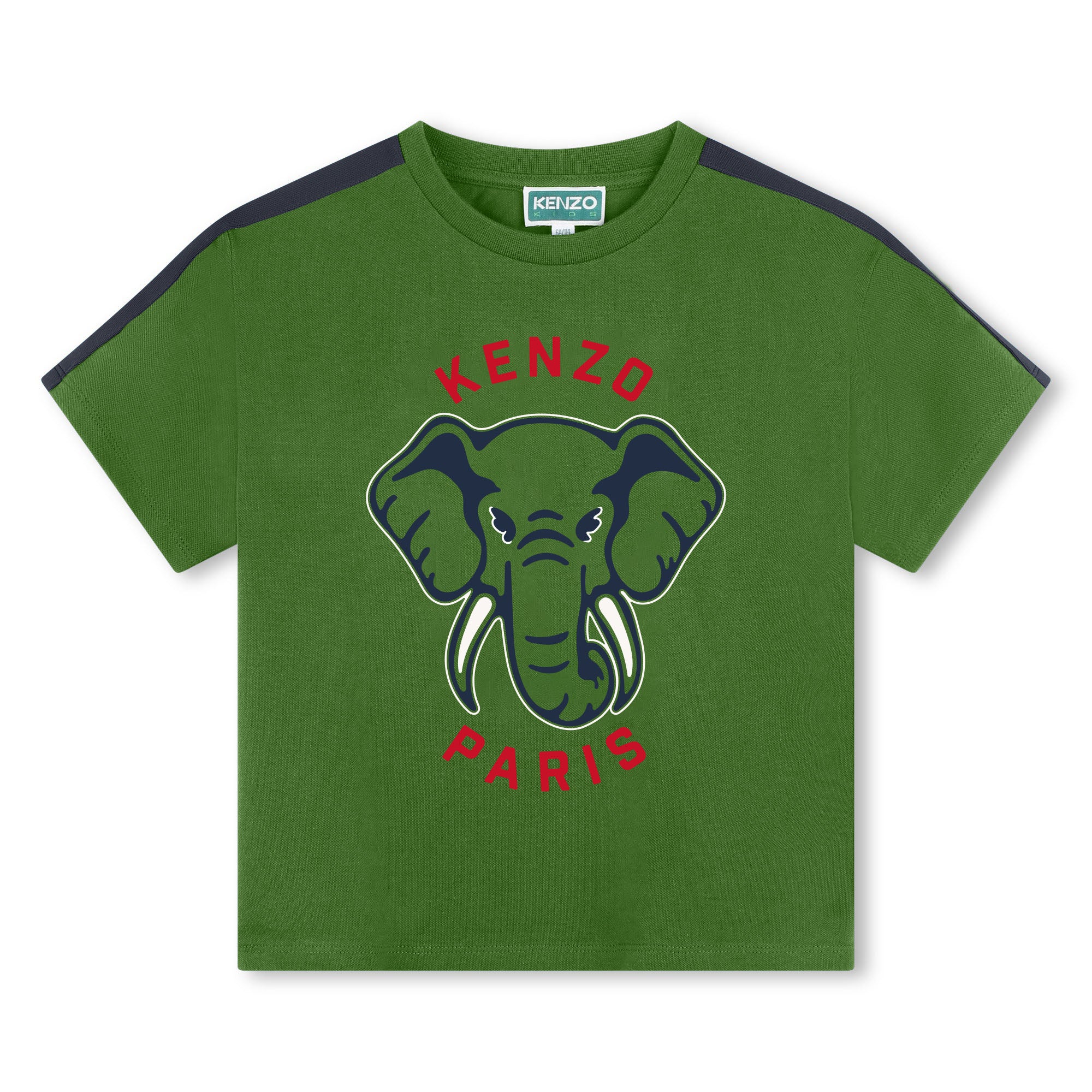 Kenzo T-Shirt Elephant Logo Hollywood Green