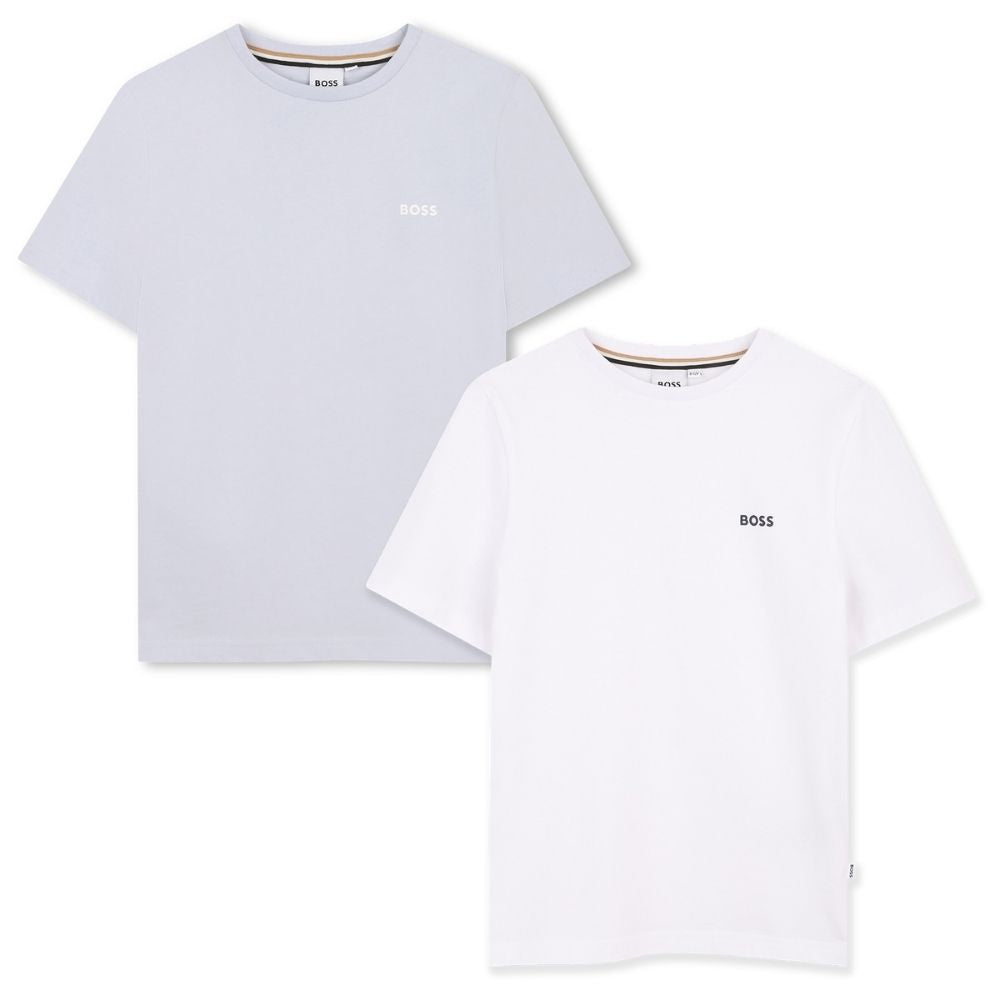 Boss Tshirt Pack Blue And Off White