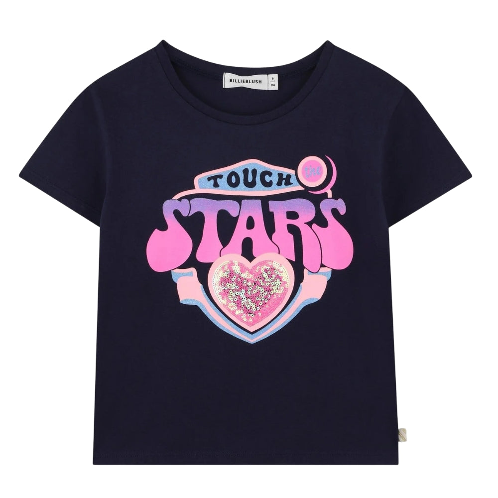 Billieblush Tshirt Stars Navy