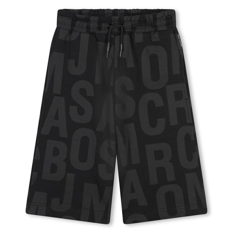 Marc Jacobs Shorts All Over Logo Black