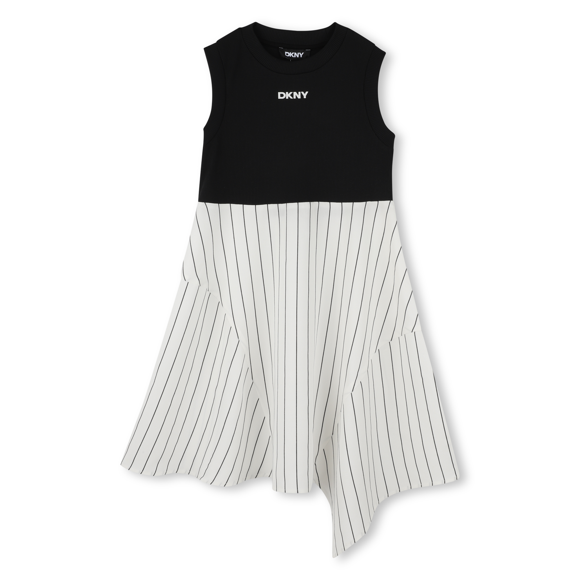 Dkny Dress Sleeveless Blackwhite