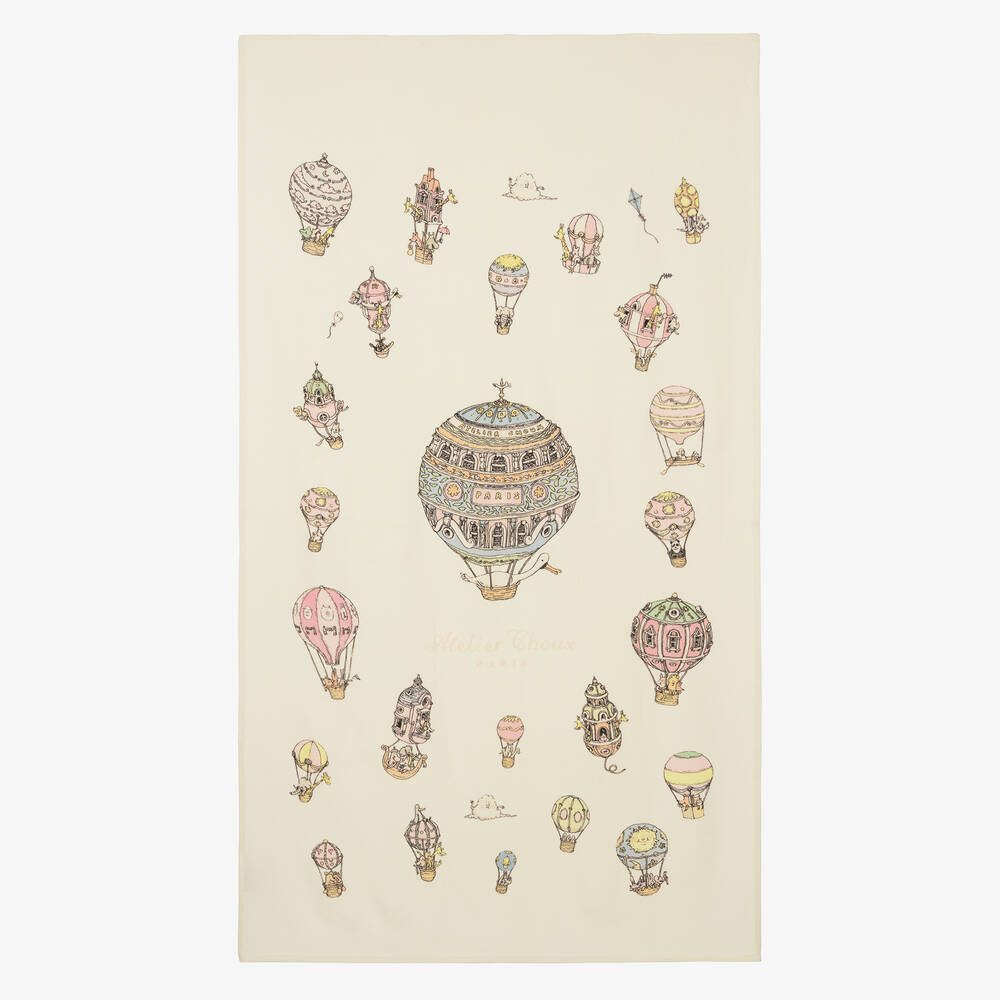 Atelier Choux Paris Blanket Cashmere Hot Air Balloons