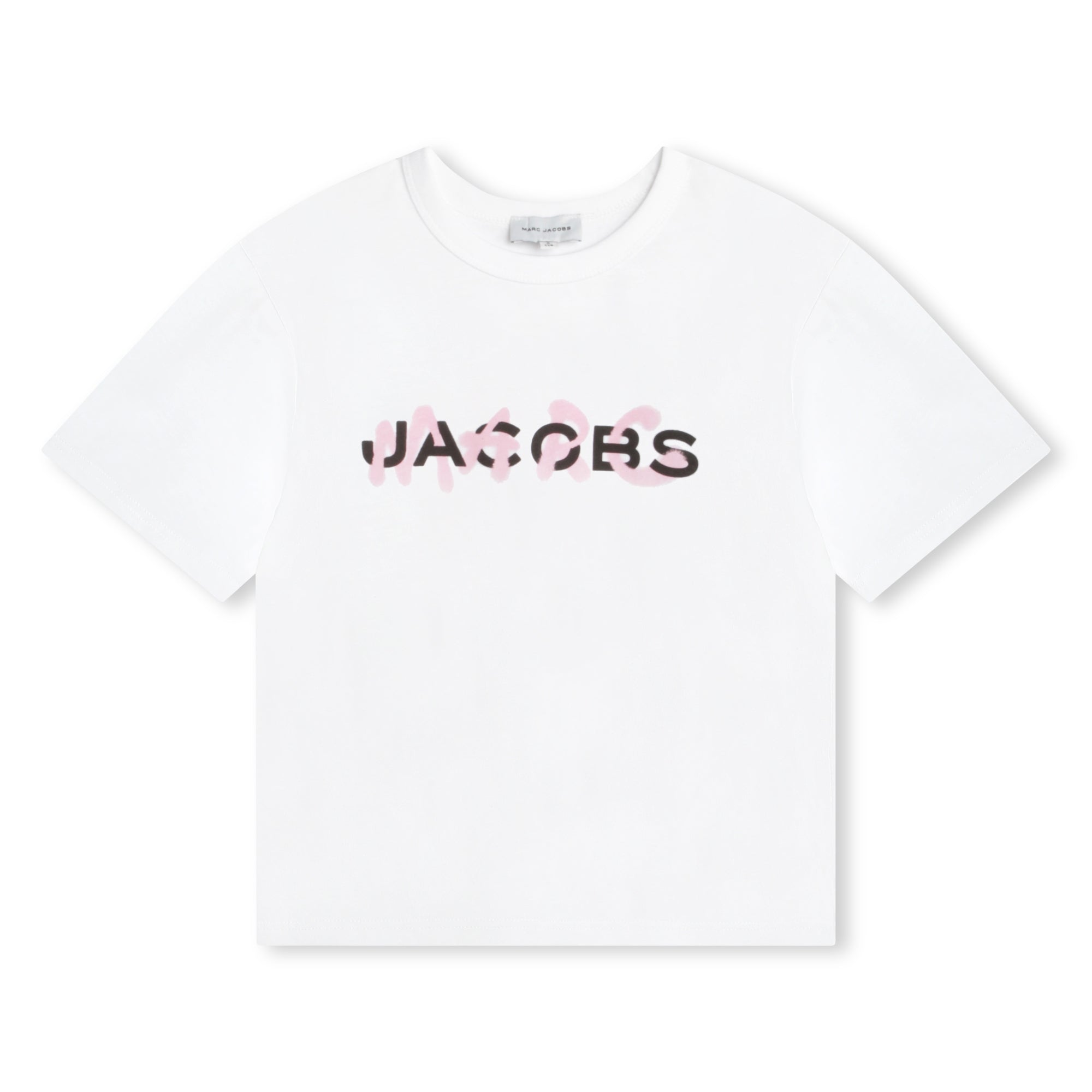 Marc Jacobs Tshirt Double Logo Pink White