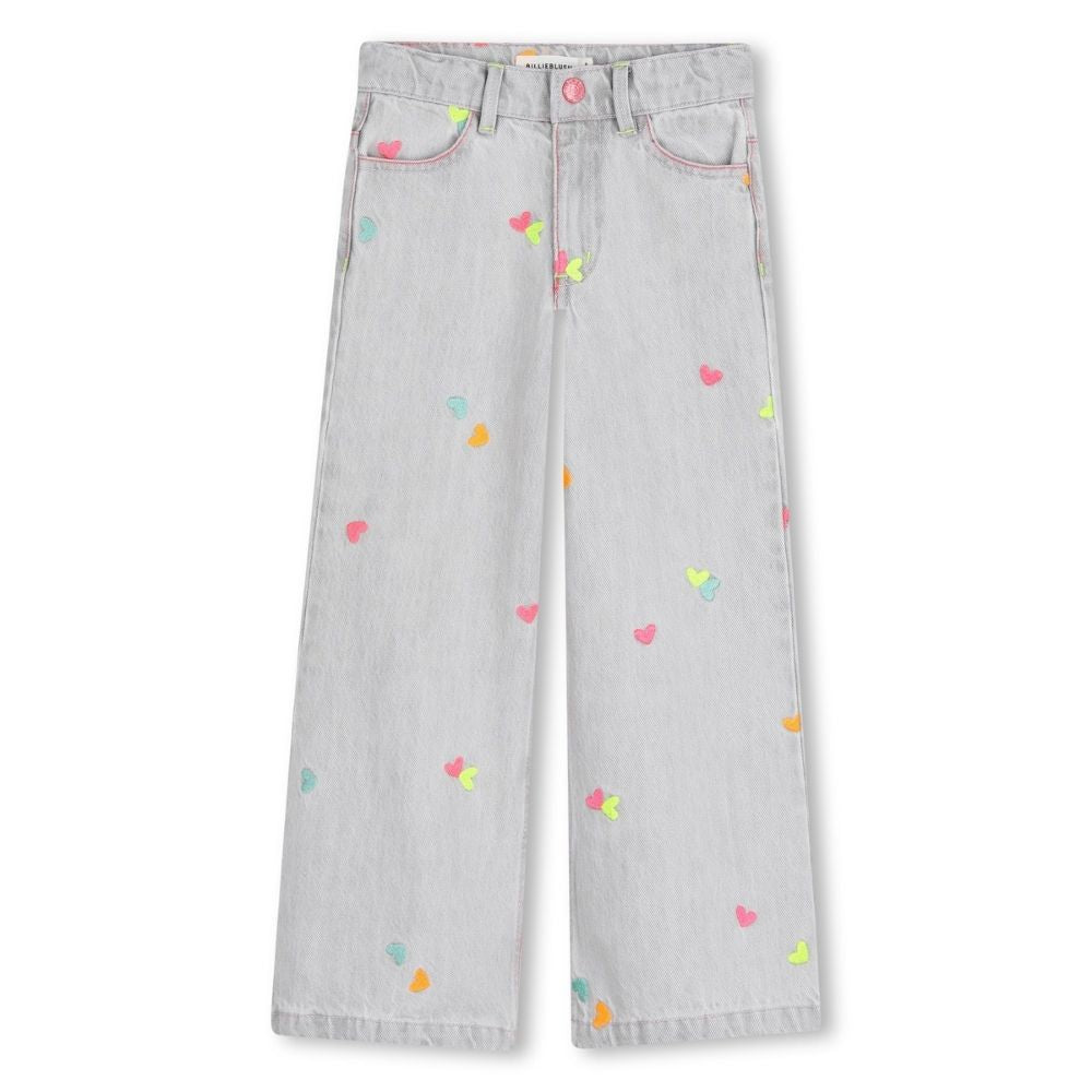 Billieblush Jeans Allover Hearts Grey