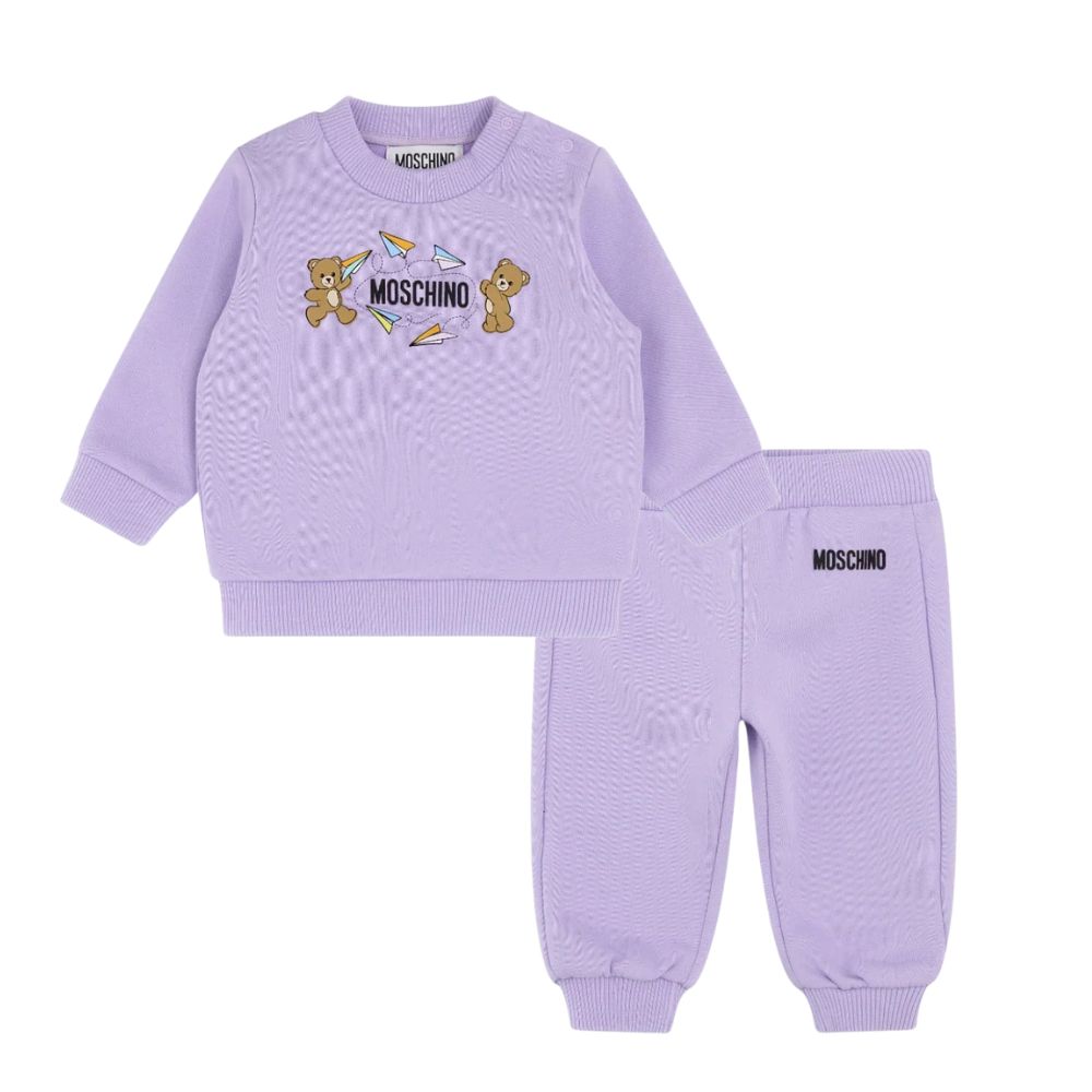 Moschino Set Top And Pants Lilac