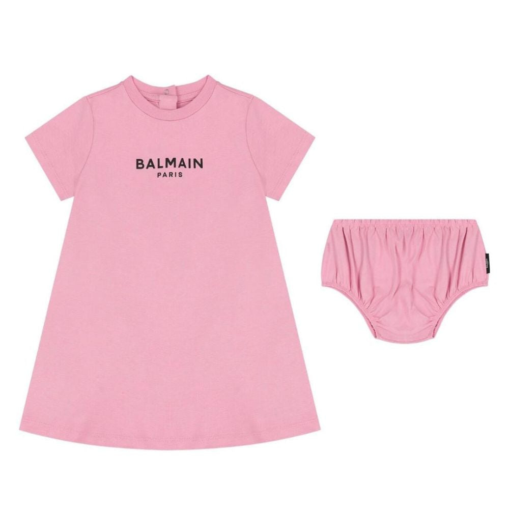 Balmain Dress & Underwear Logo Pink