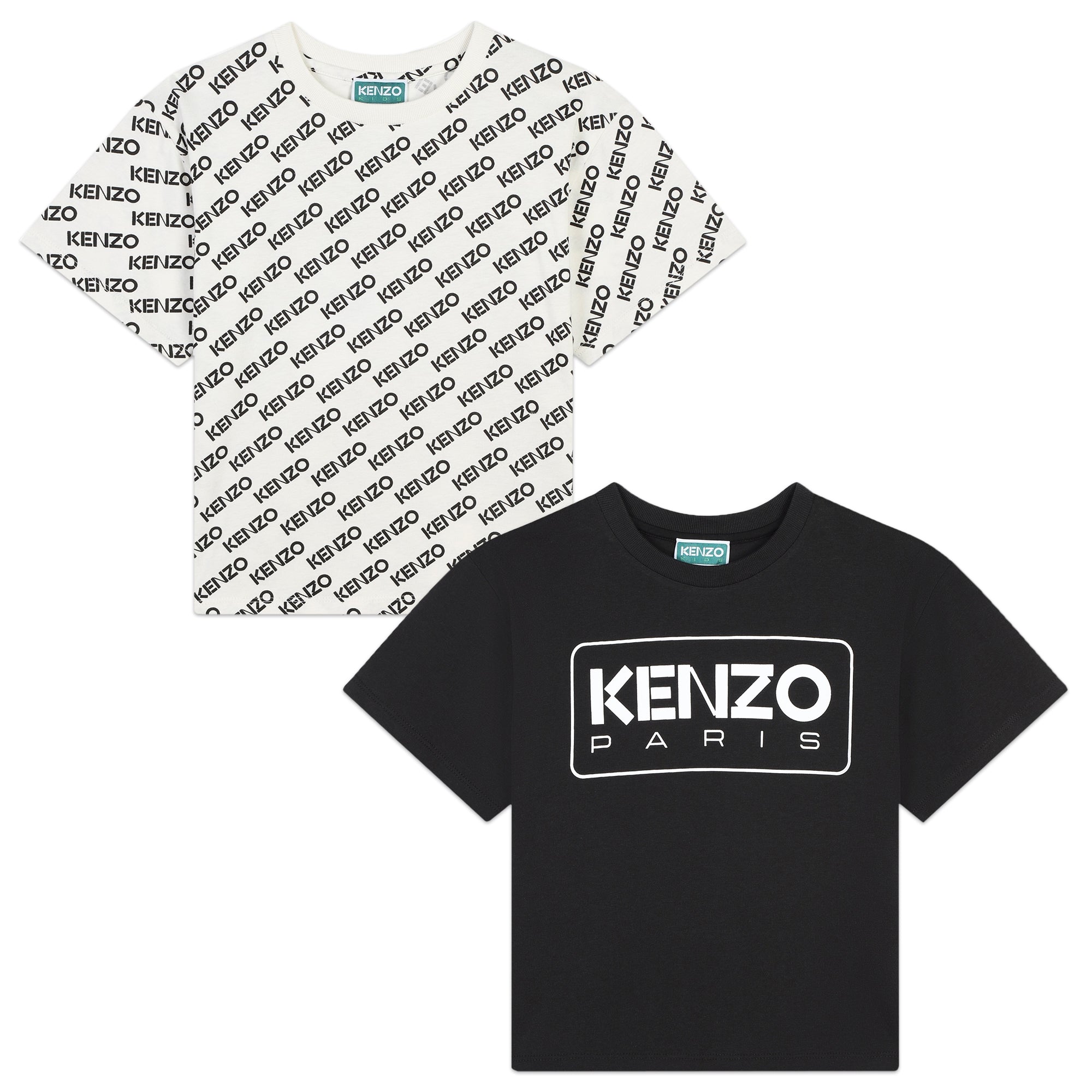 Kenzo Tshirt Logo  Pack Blackwhite