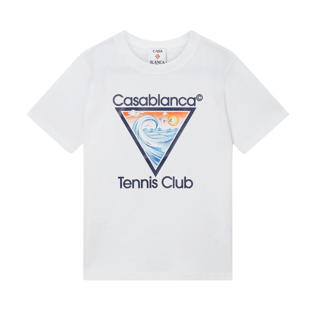 Casablanca T-Shirt Logo Tennis Club White