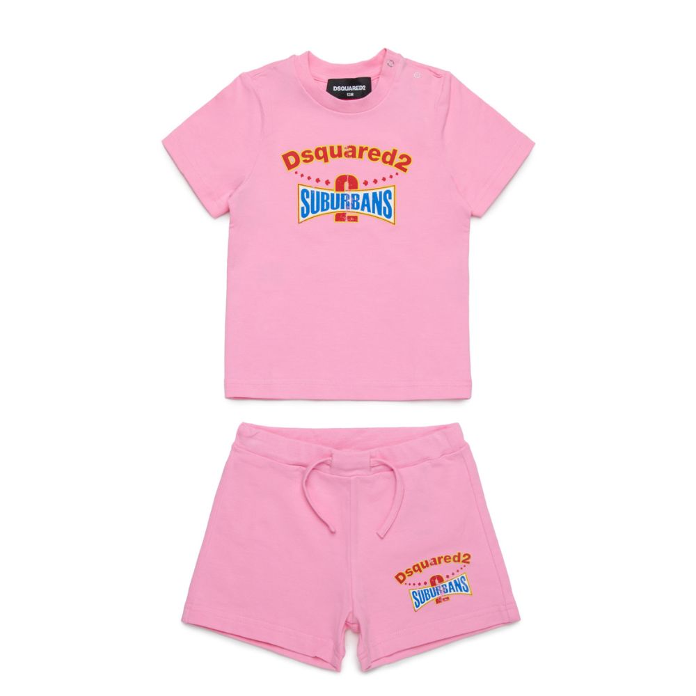 Dsquared Set Tshirt & Shorts Pink