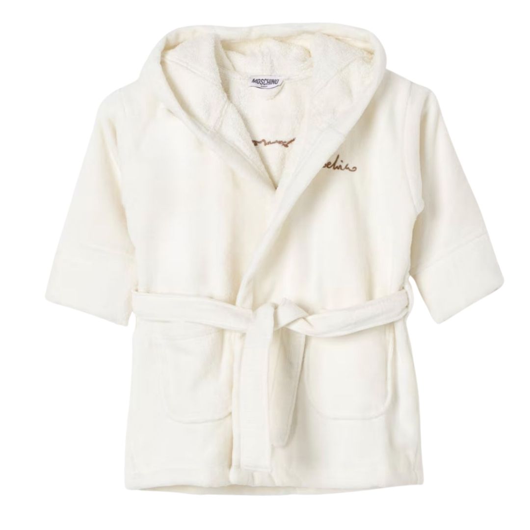 Moschino  Bathrobe Logo Cream