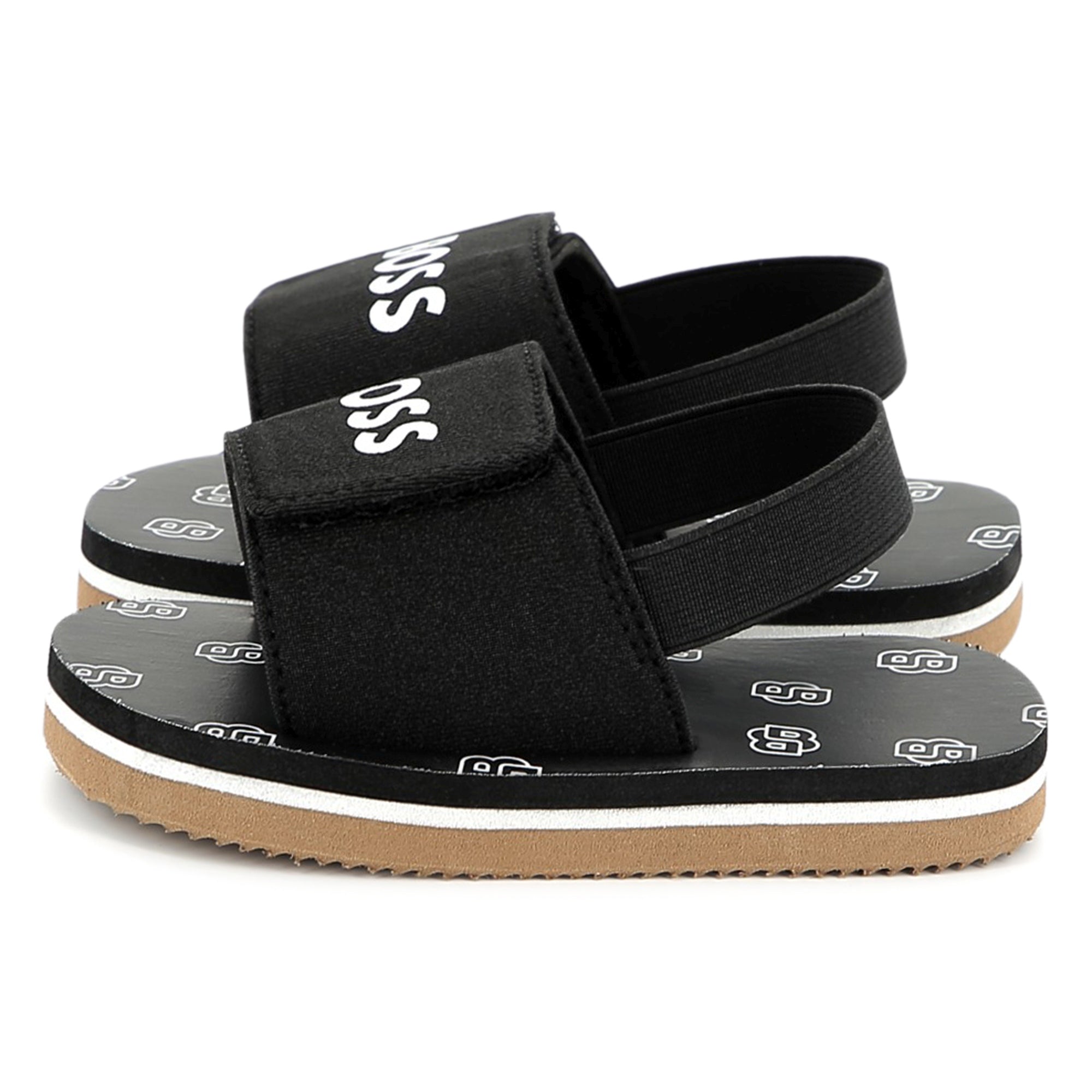 Boss Sandal Bsa Logo Black