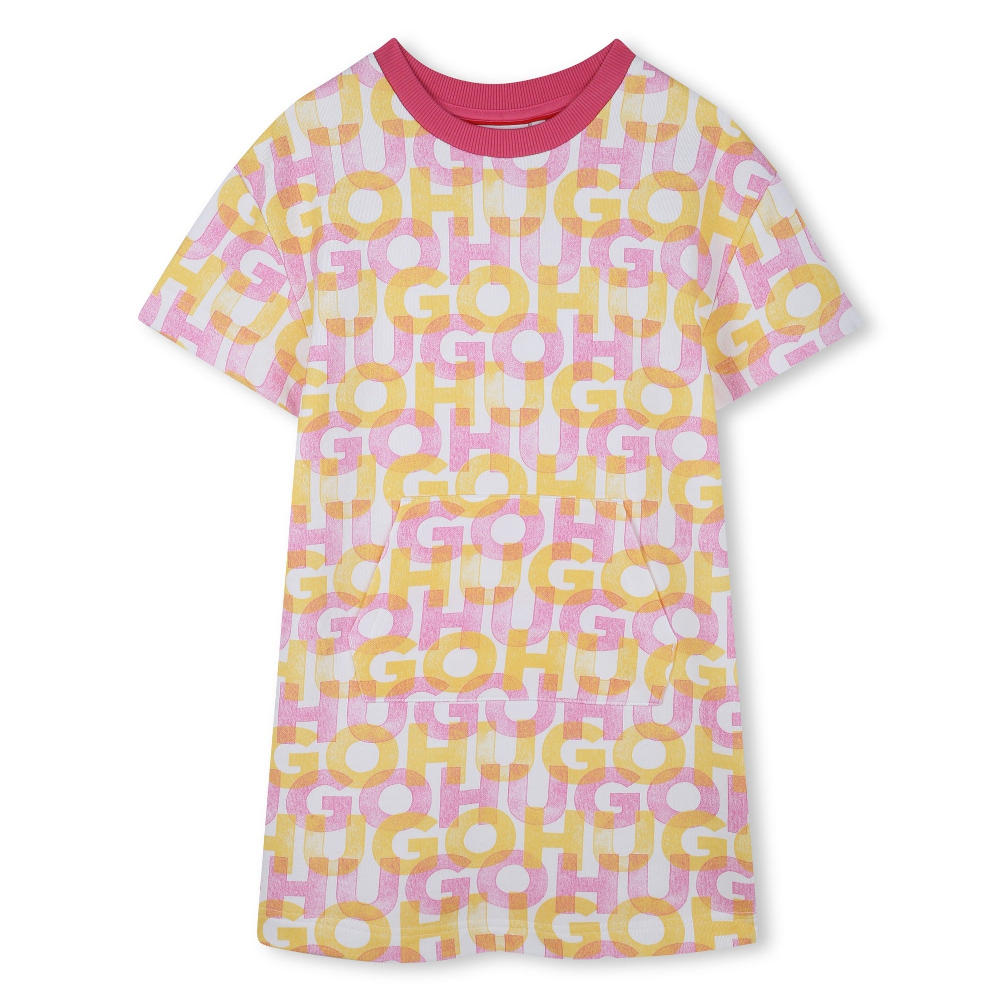 Hugo Dress All Over Logo Multicolour