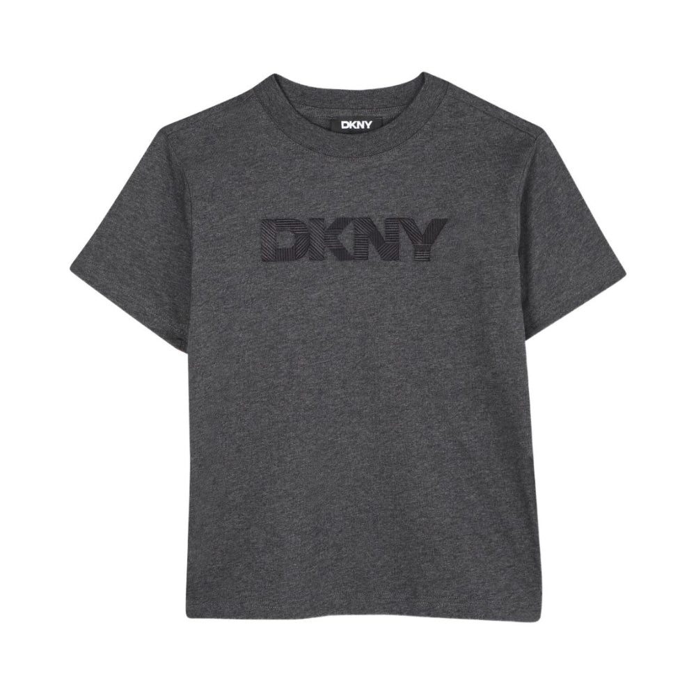 Dkny Tshirt Logo Charcoal