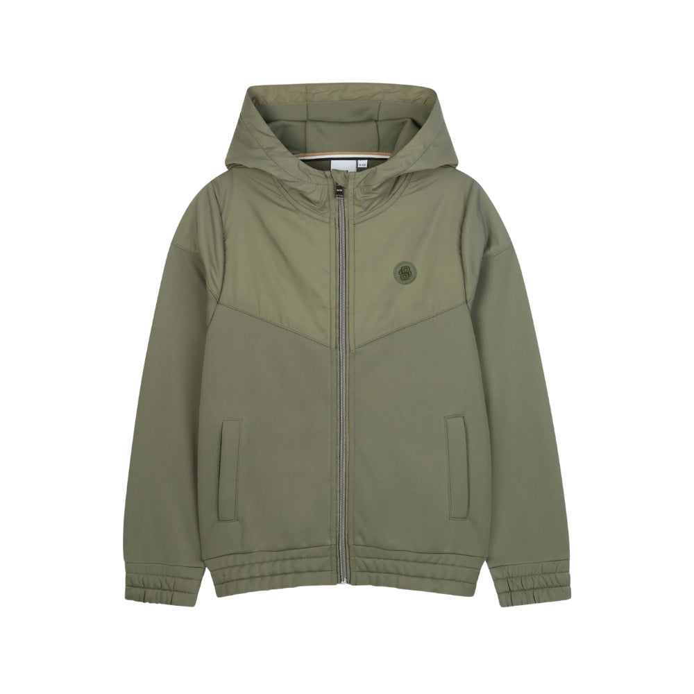 Boss Hooded Cardigan Green
