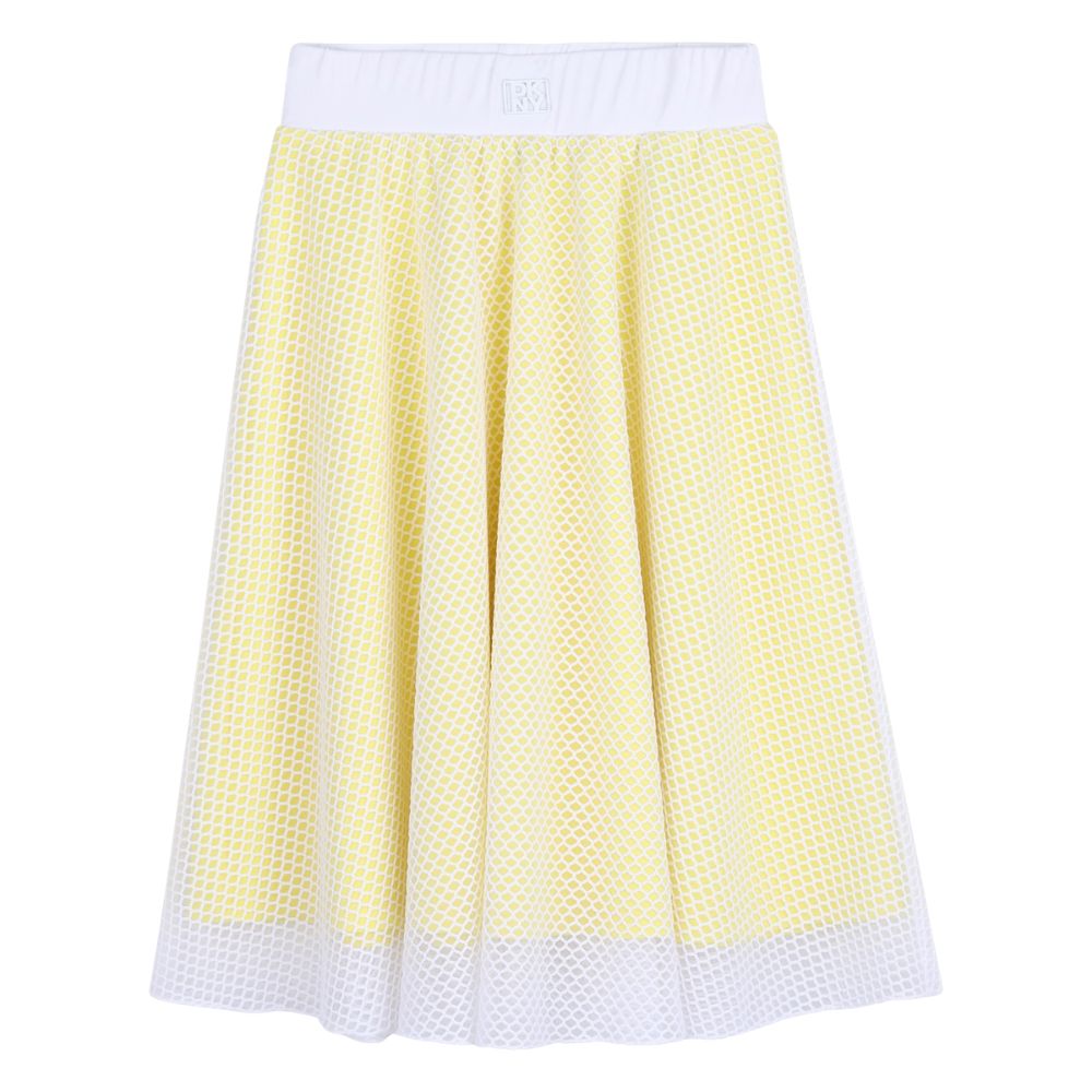 Dkny Skirt Yellowwhite