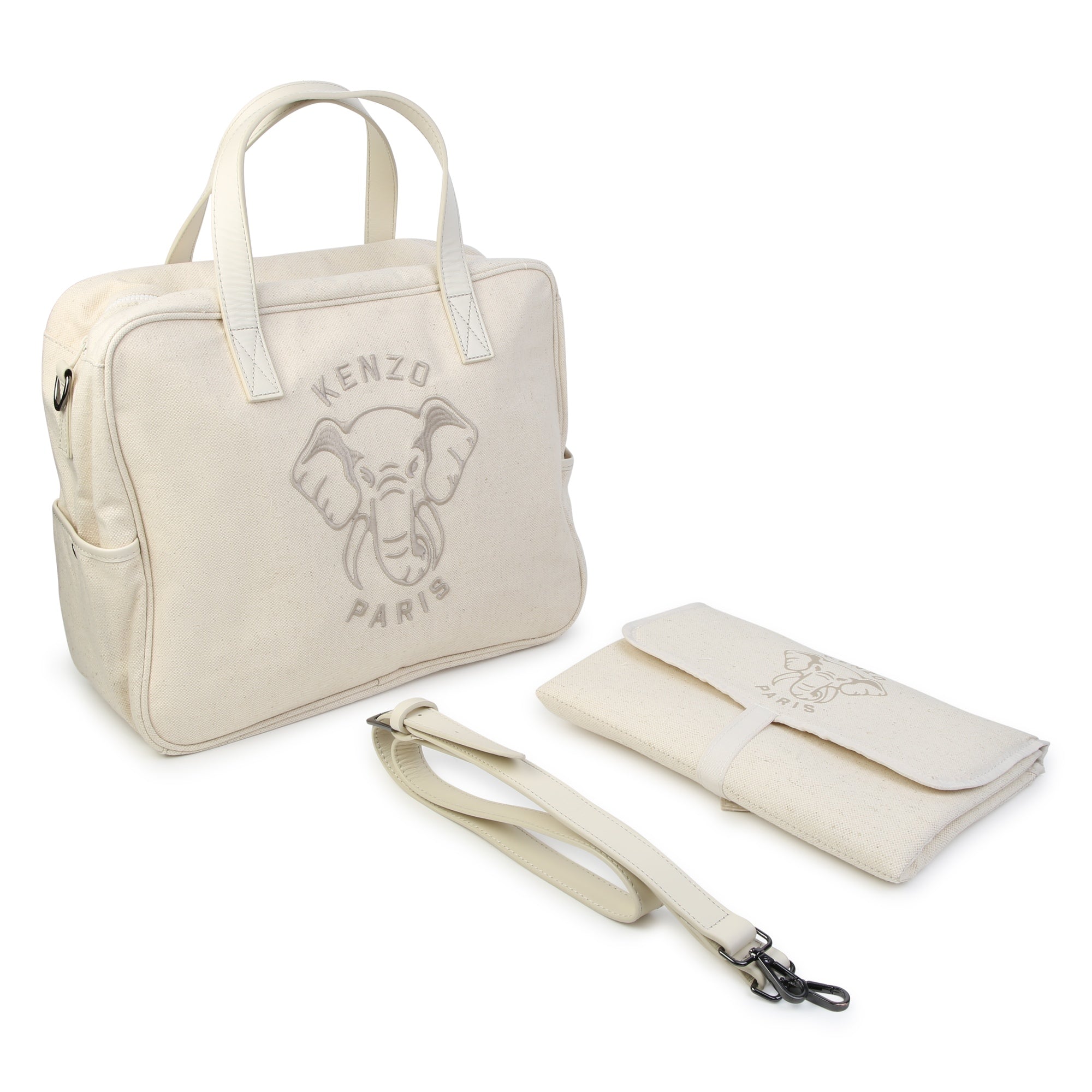 Kenzo Nappy Bag Elephant Logo Beige