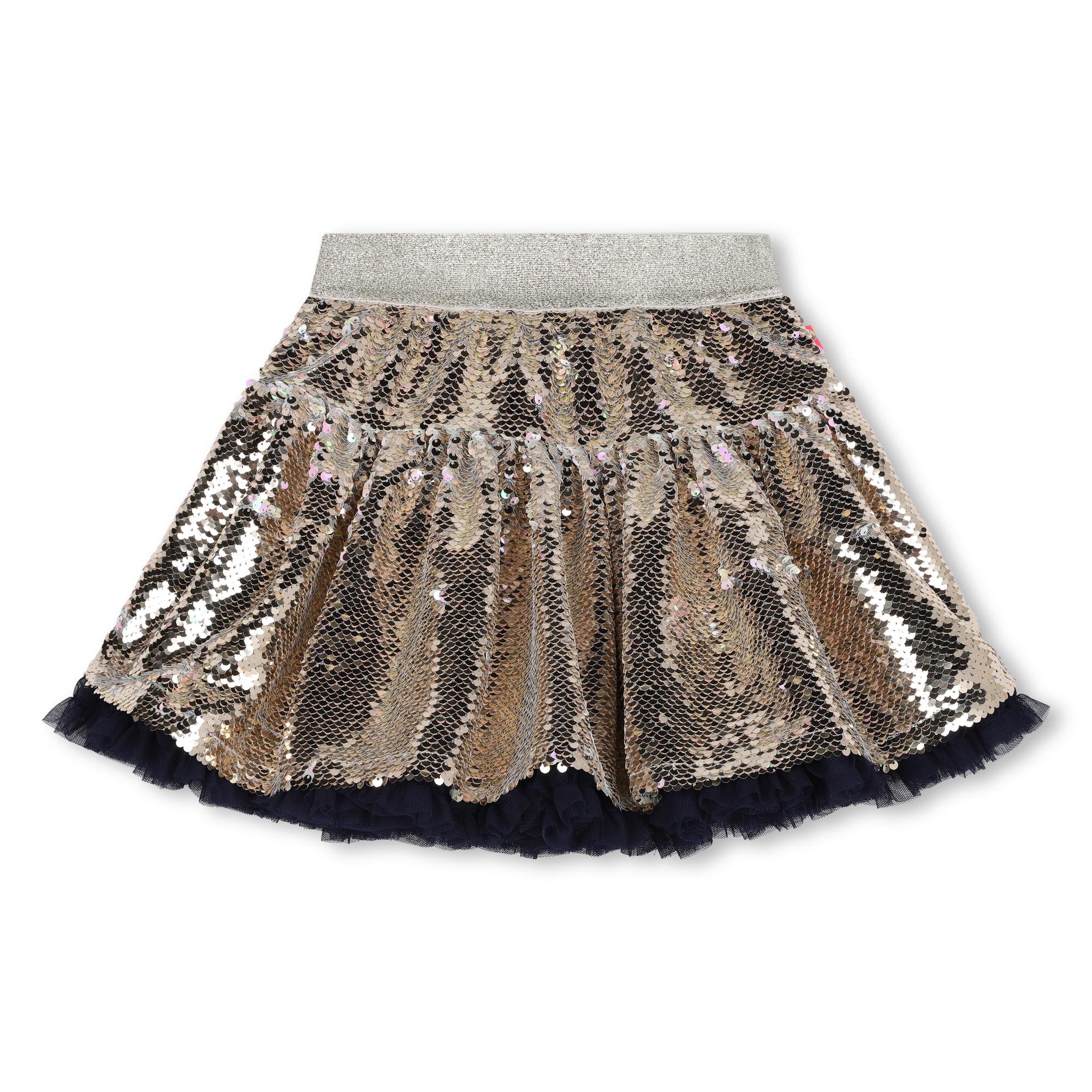 Billieblush Skirt Sequins Gold