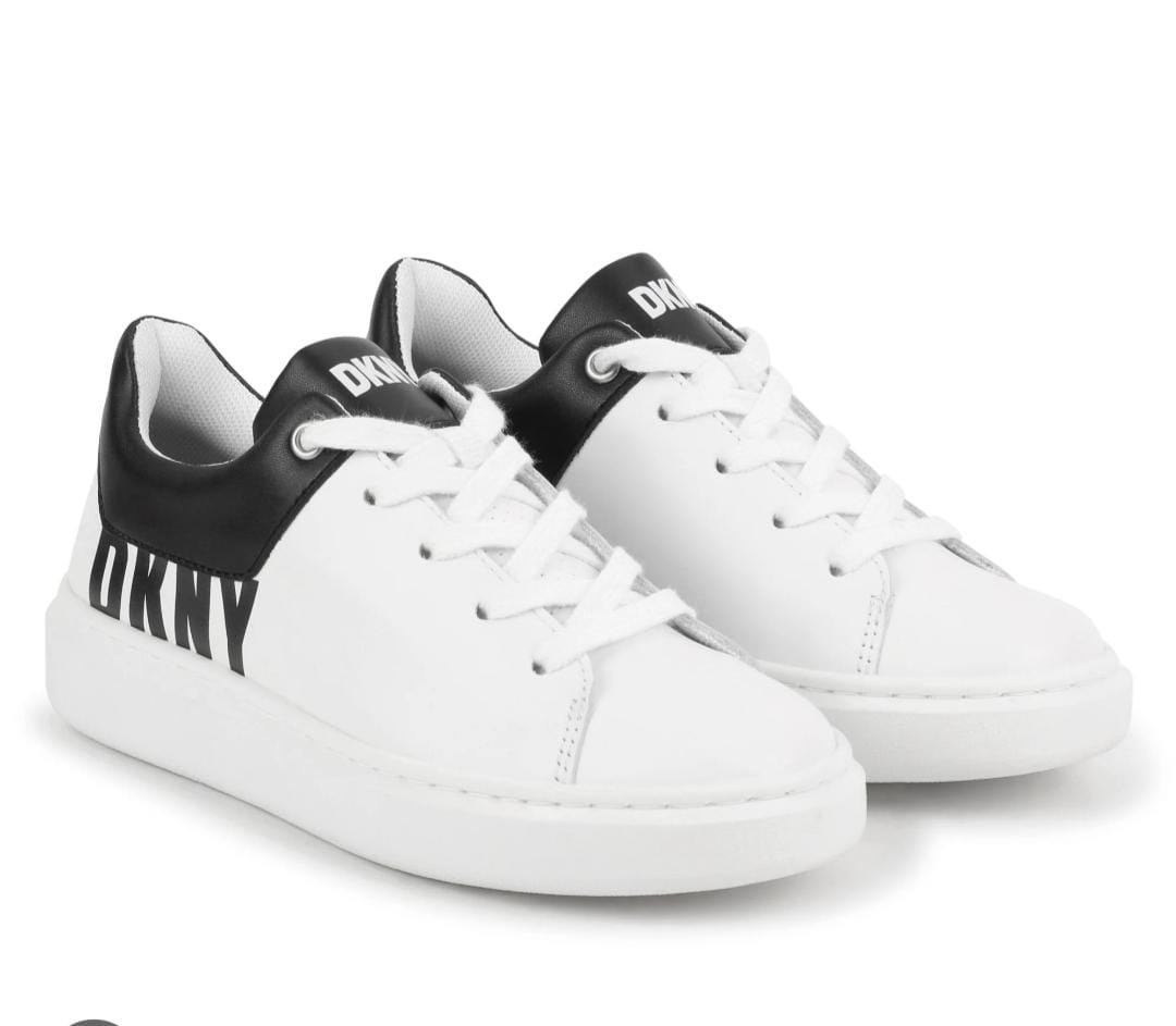 Dkny Sneaker Logo White And Black