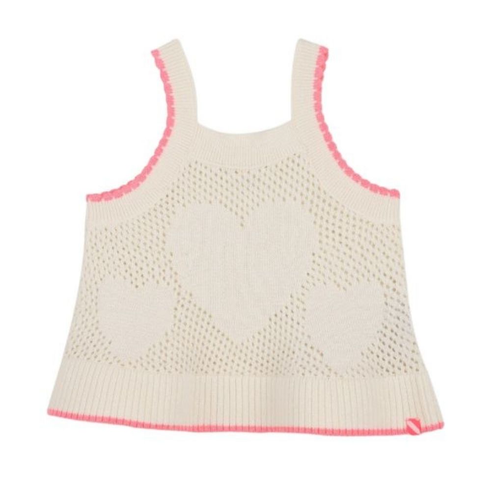 Billieblush Top Sleeveless Knit Chalk
