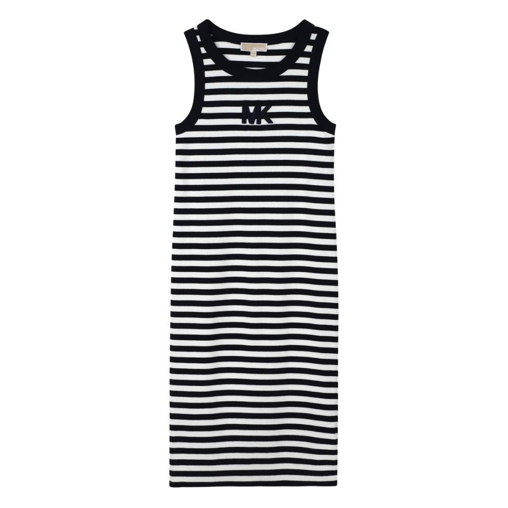 Michael Kors Dress Striped Logo Bluewhite
