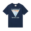 Casablanca T-Shirt Tennis Logo Blue