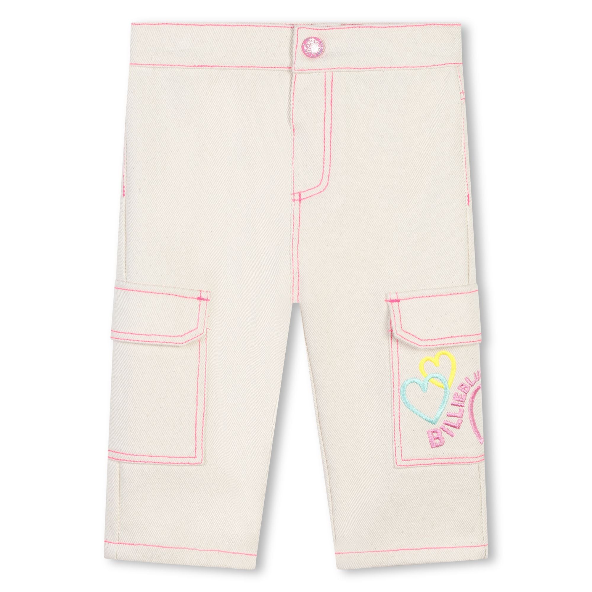 Billieblush Pants Pocket Logo Cream