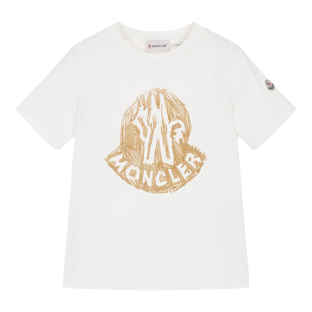 Moncler Tshirt Big Logo White