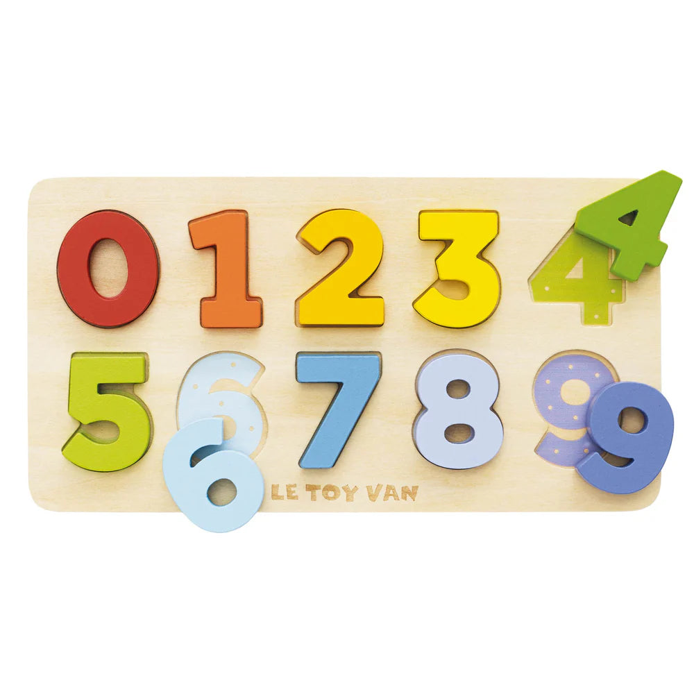 Le Toy Van Wooden Counting Numbers Shape Sorter Piece