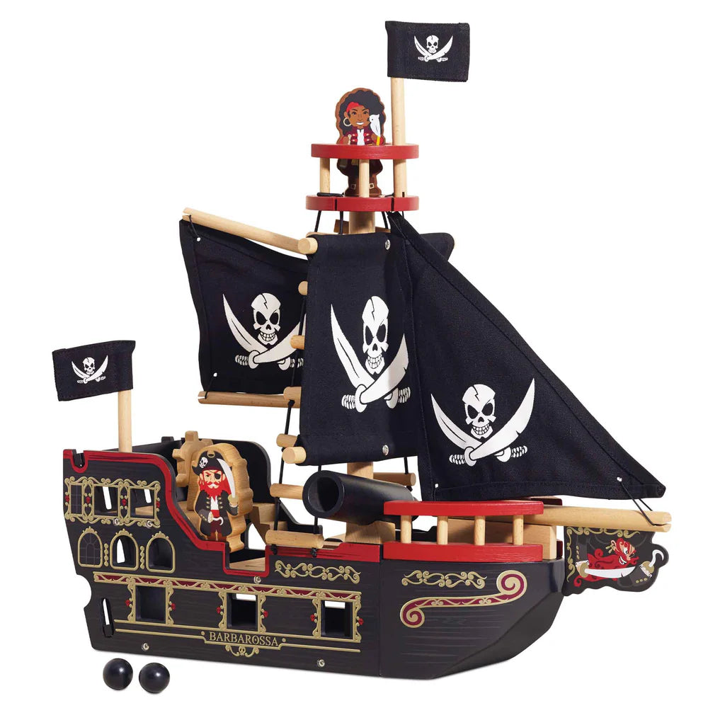 Le Toy Van Barbarossa Pirate Ship And Characters