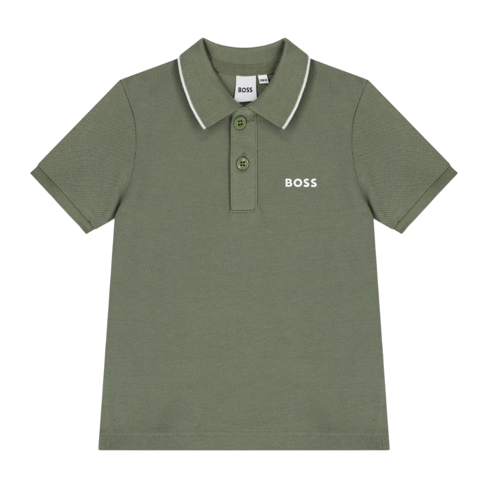 Boss Short Sleeve Golfer Green