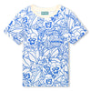 Kenzo T-Shirt Flower Print Blue