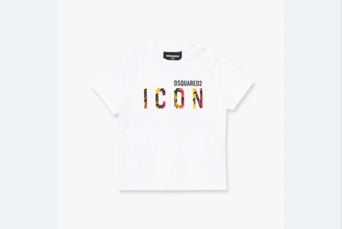 Dsquared2  T-Shirt Icon Tropical White