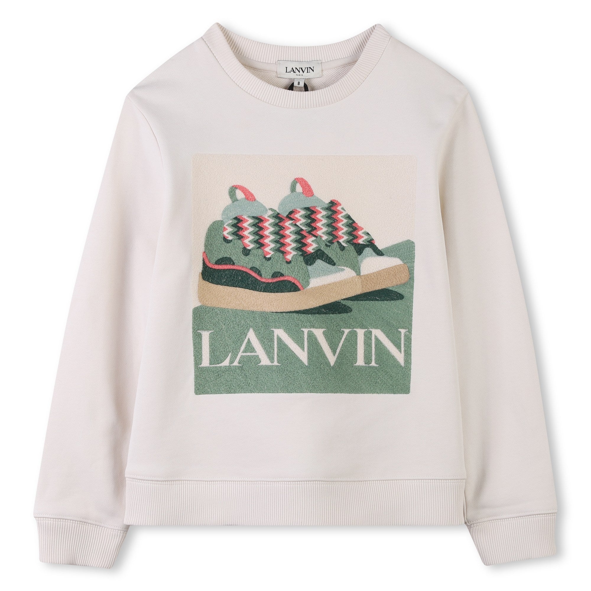 Lanvin Sweater Sneaker Logo Off White