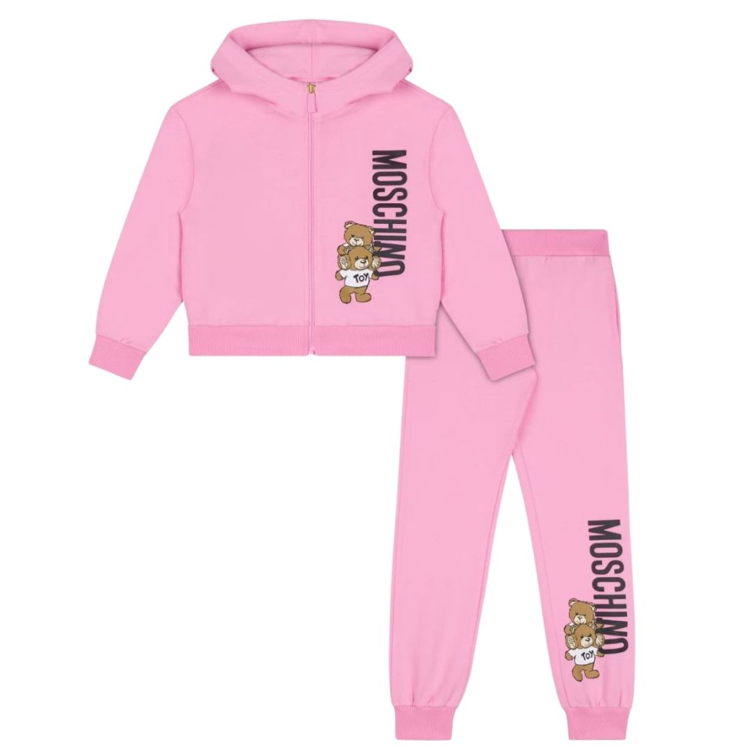 Moschino  Set Sweater & Track Bold Logo Pink