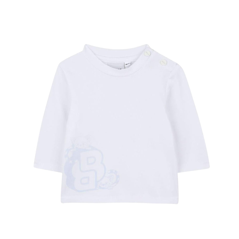 Boss Long Sleeve Tshirt White