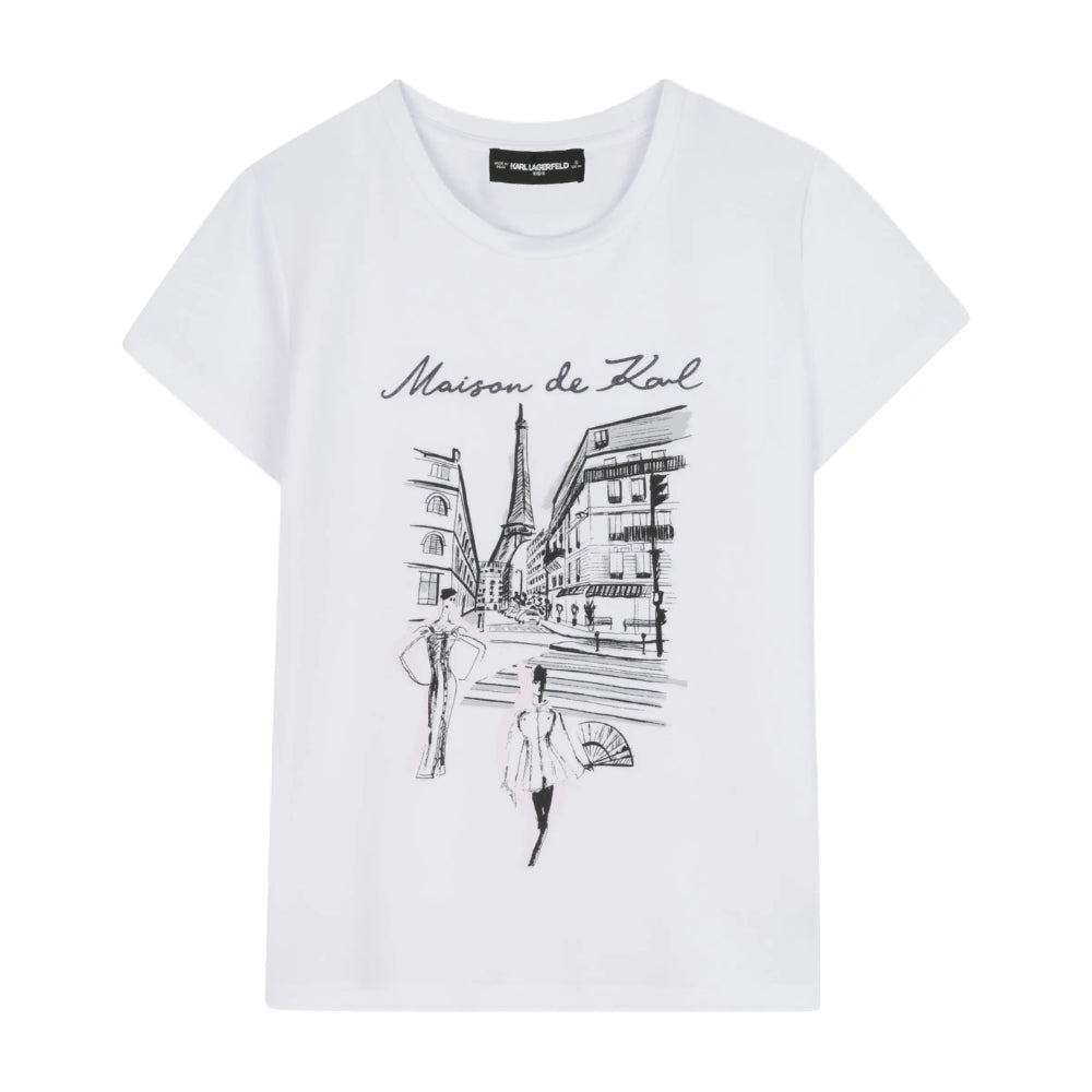 Karl Lagerfeld Tshirt Short Sleeve Print White