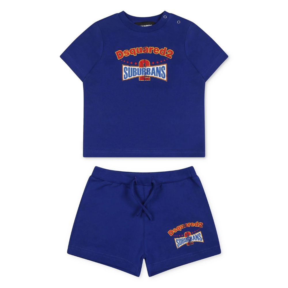 Dsquared Set Tshirt & Shorts Navy