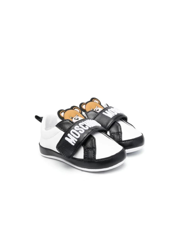 Moschino Shoe Msh Logo Blackwhite