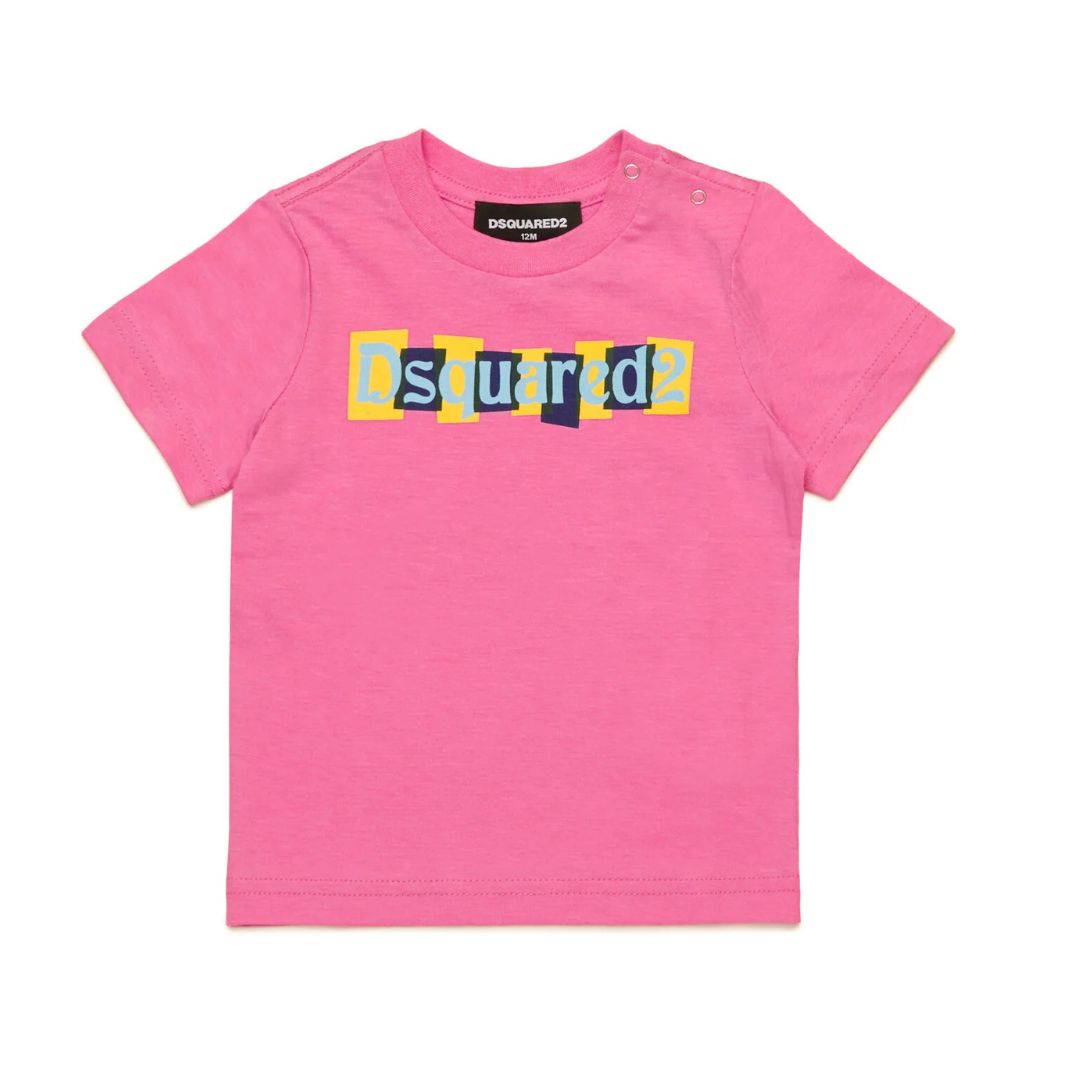 Dsquared2 T-Shirt Bold Logo Pink