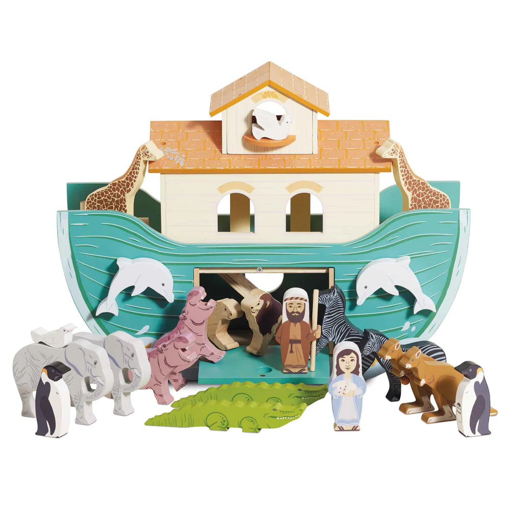 Le Toy Van Wooden Noahs Great Ark And Animals