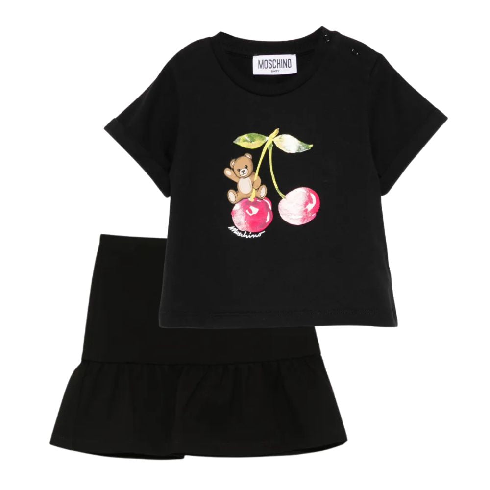 Moschino Set Skirt And Top Black