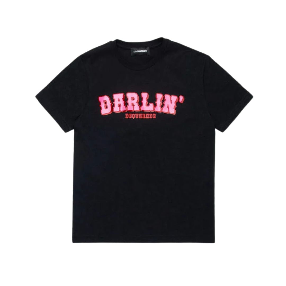 Dsquared2 T-Shirt Darlin' Black-Pink