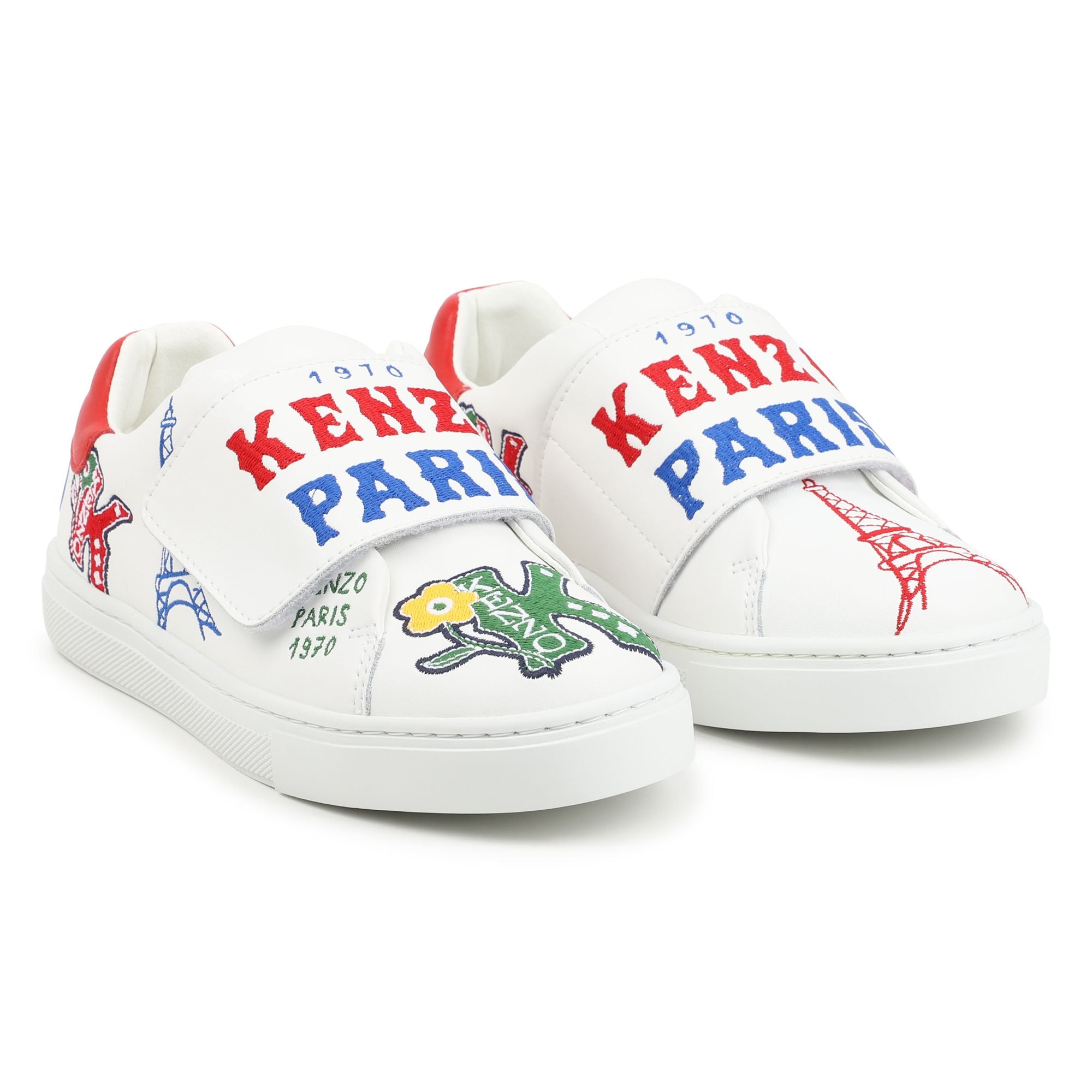 Kenzo Sneaker Ks Strap Logo White