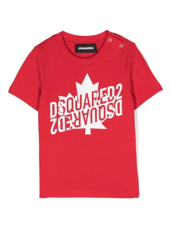 Dsquared2 T Shirt Double Logo Red