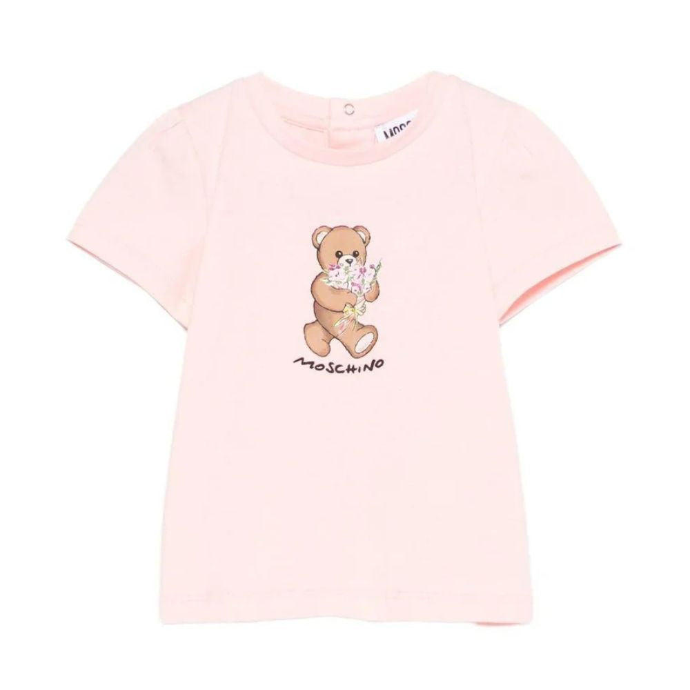 Moschino Tshirt Logo Pink