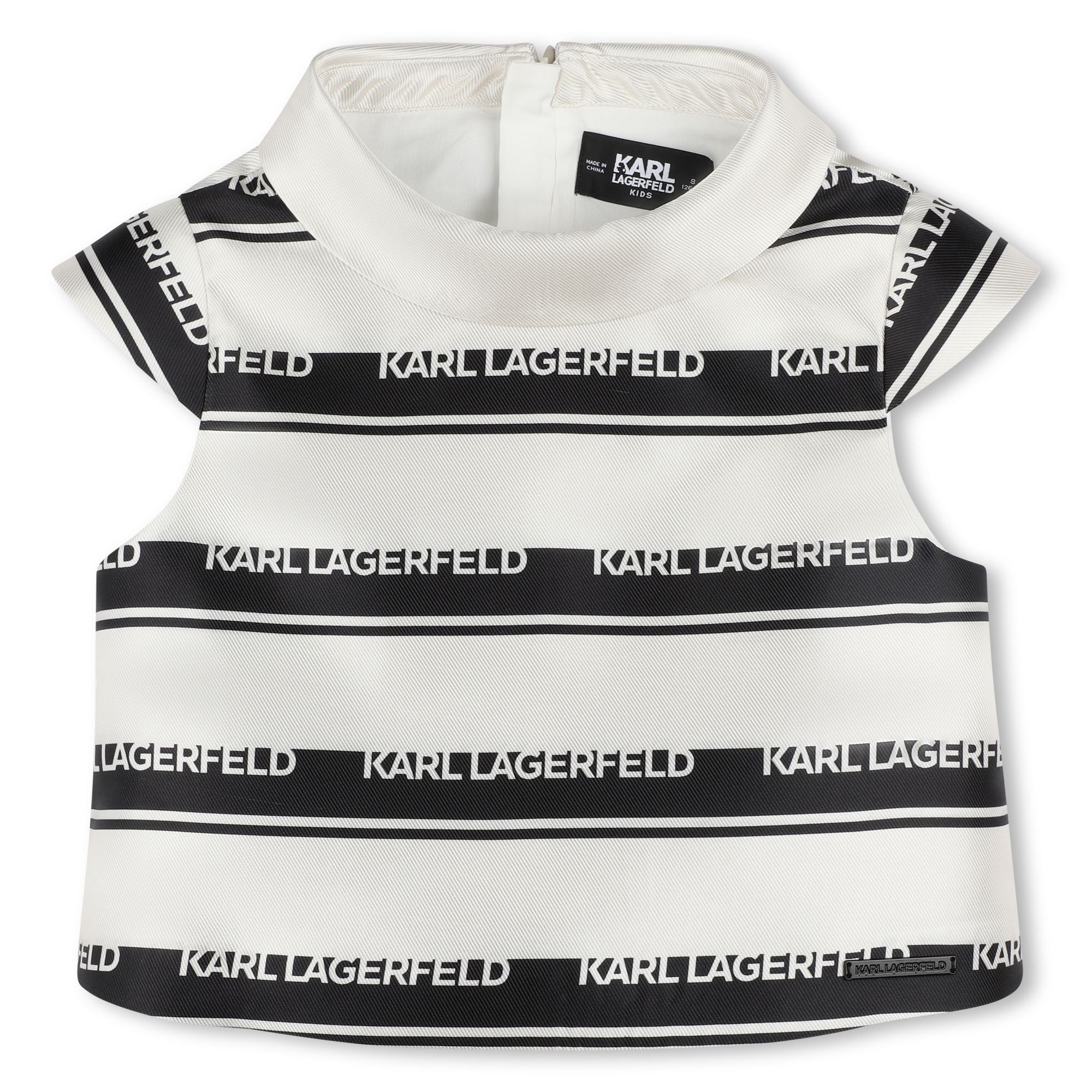 Karl Lagerfeld Tshirt Exception Striped Blackwhite