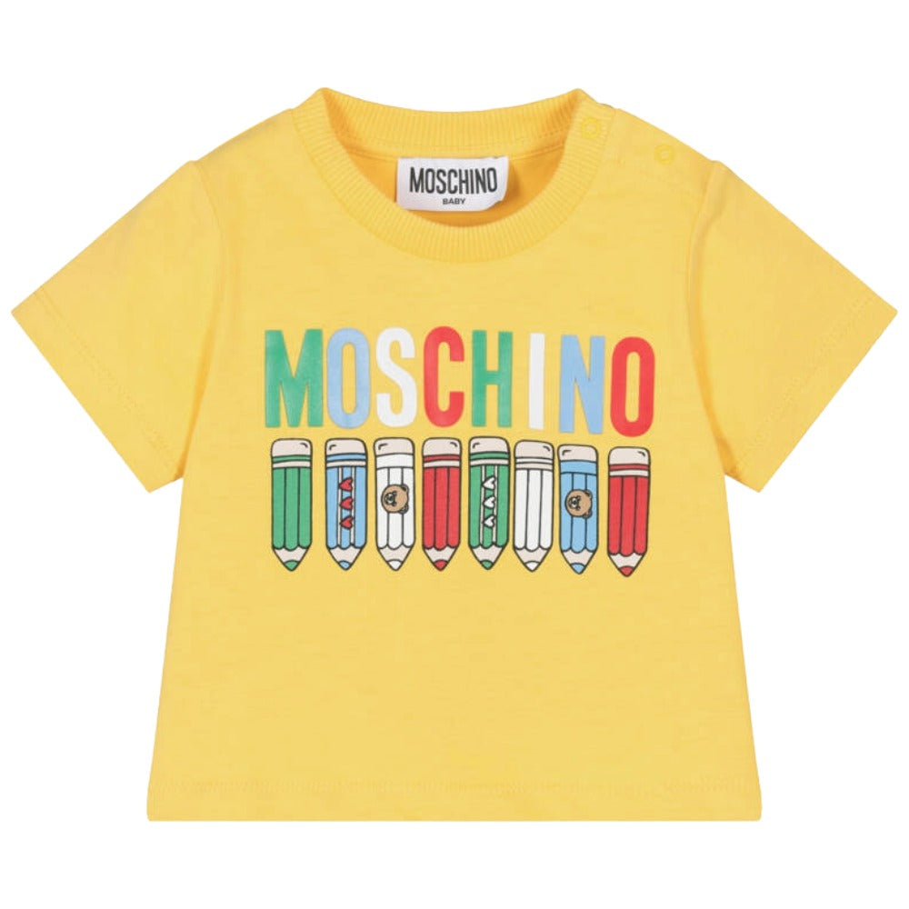 Moschino Tshirt Logo Yellow