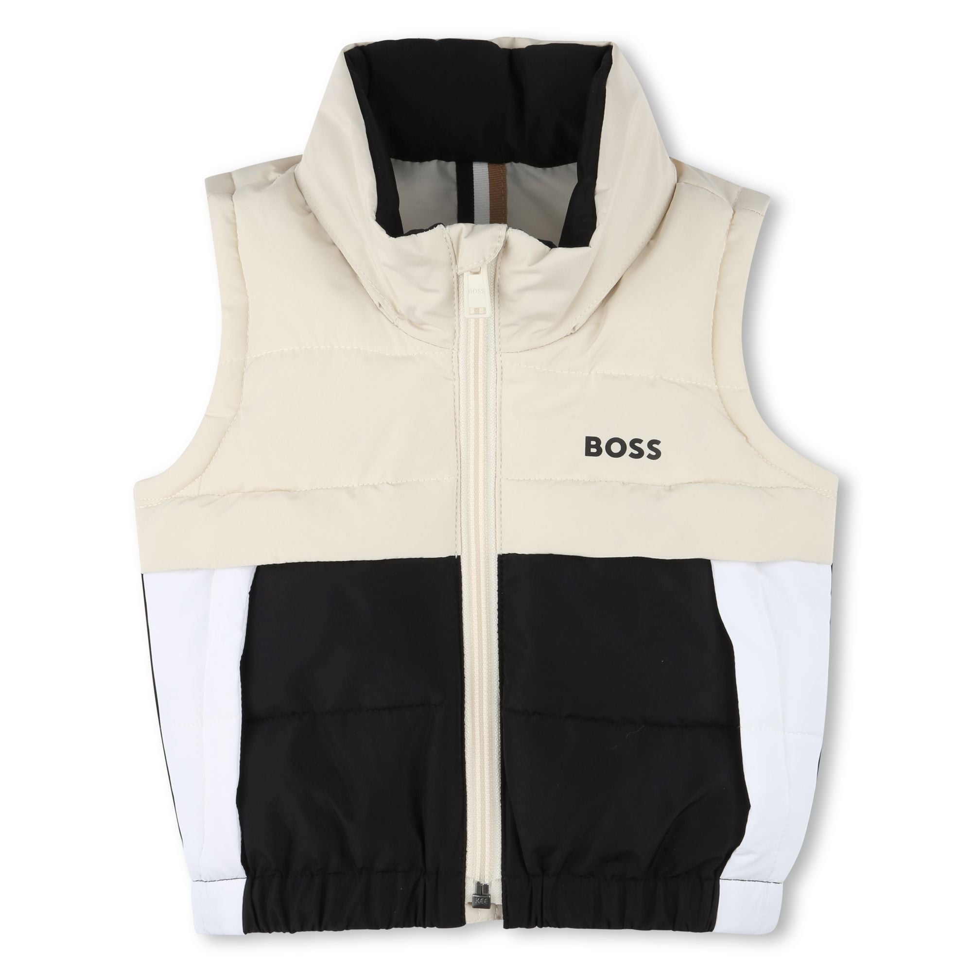 Boss Jacket Sleeveless Puffer Sand