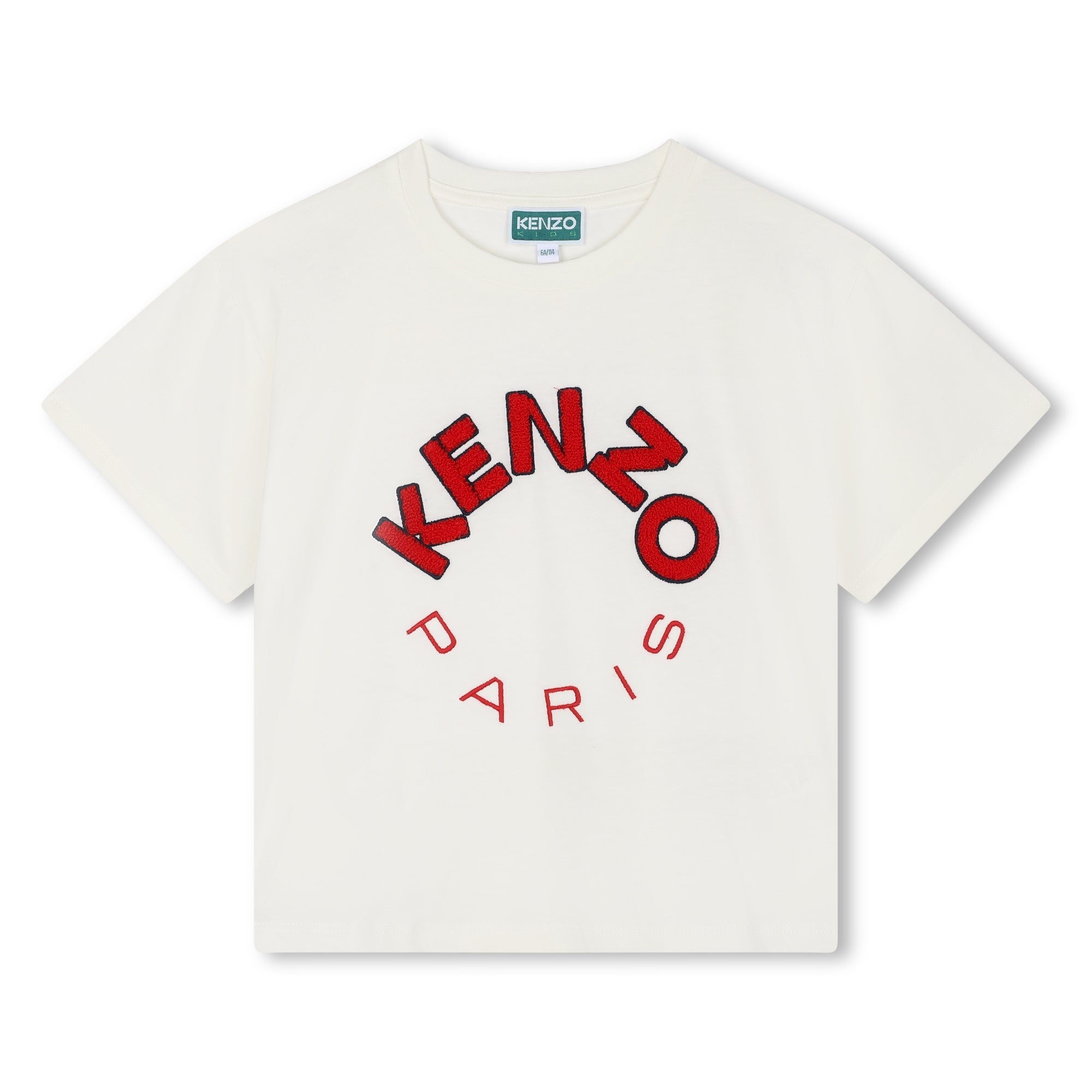 Kenzo Tshirt Logo Paris White